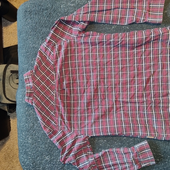 Ben Sherman Long Sleeve Button Down Plaid Shirt - Picture 3 of 8